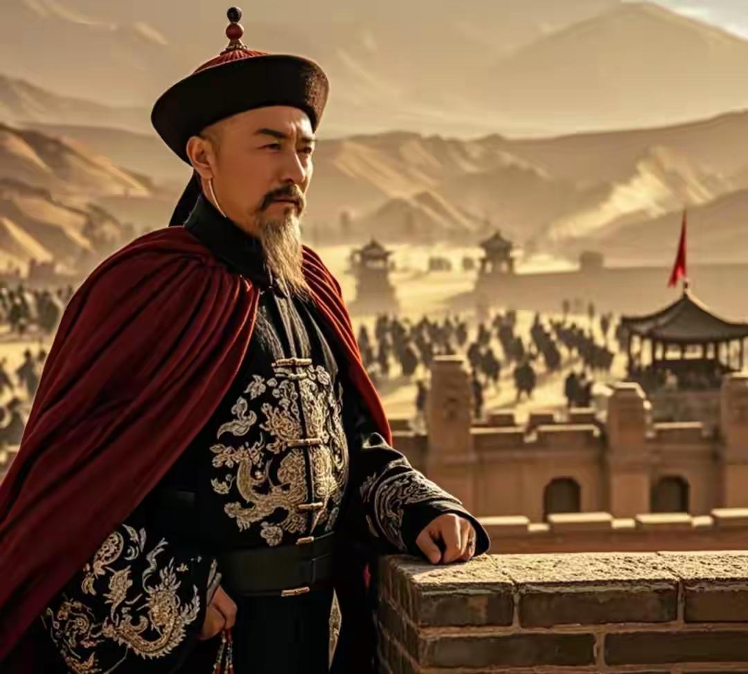 左宗棠至兰州遇回乱，问独眼老兵得三字，左宗棠听后封其为骑都尉。兰州城的黄土混