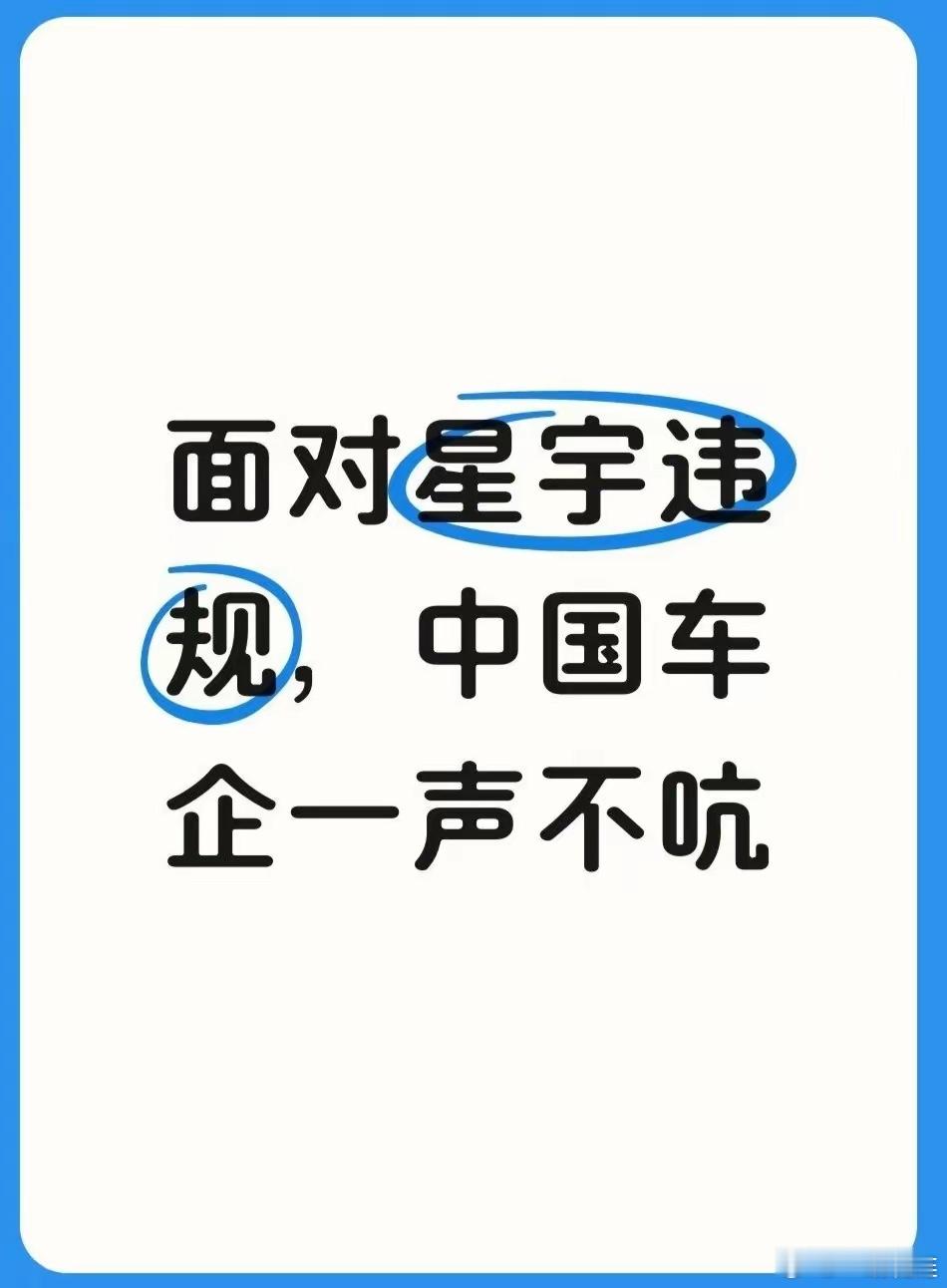 面对星宇违规，中国车企一声不吭…​​​​​​​​​​​​​​​在星宇股份羞辱式辞