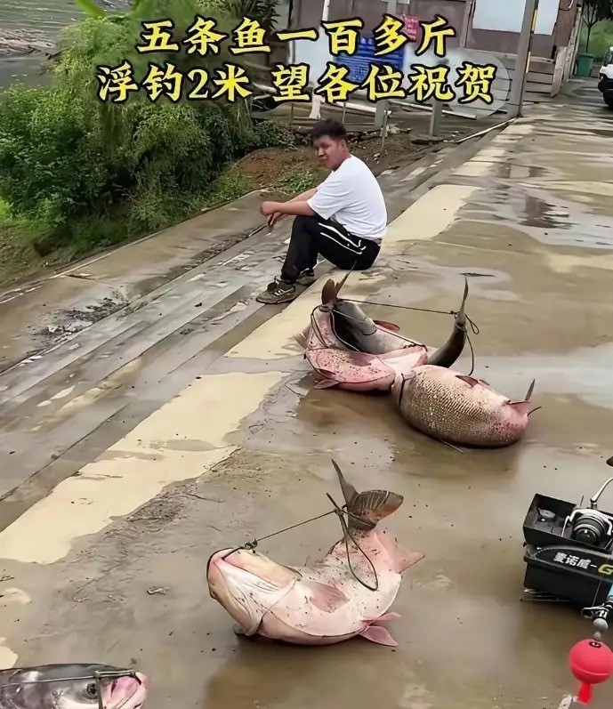 小伙子可以在钓鱼界，吹一辈子牛了！