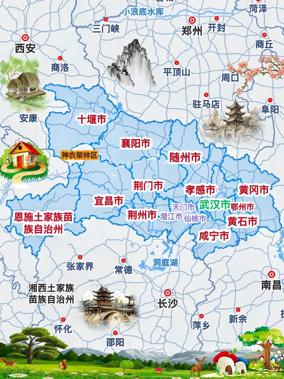 孝感、黄冈、咸宁虽然紧挨武汉，但恰恰因为地理上的近距离，在武汉强大的虹吸效应下，