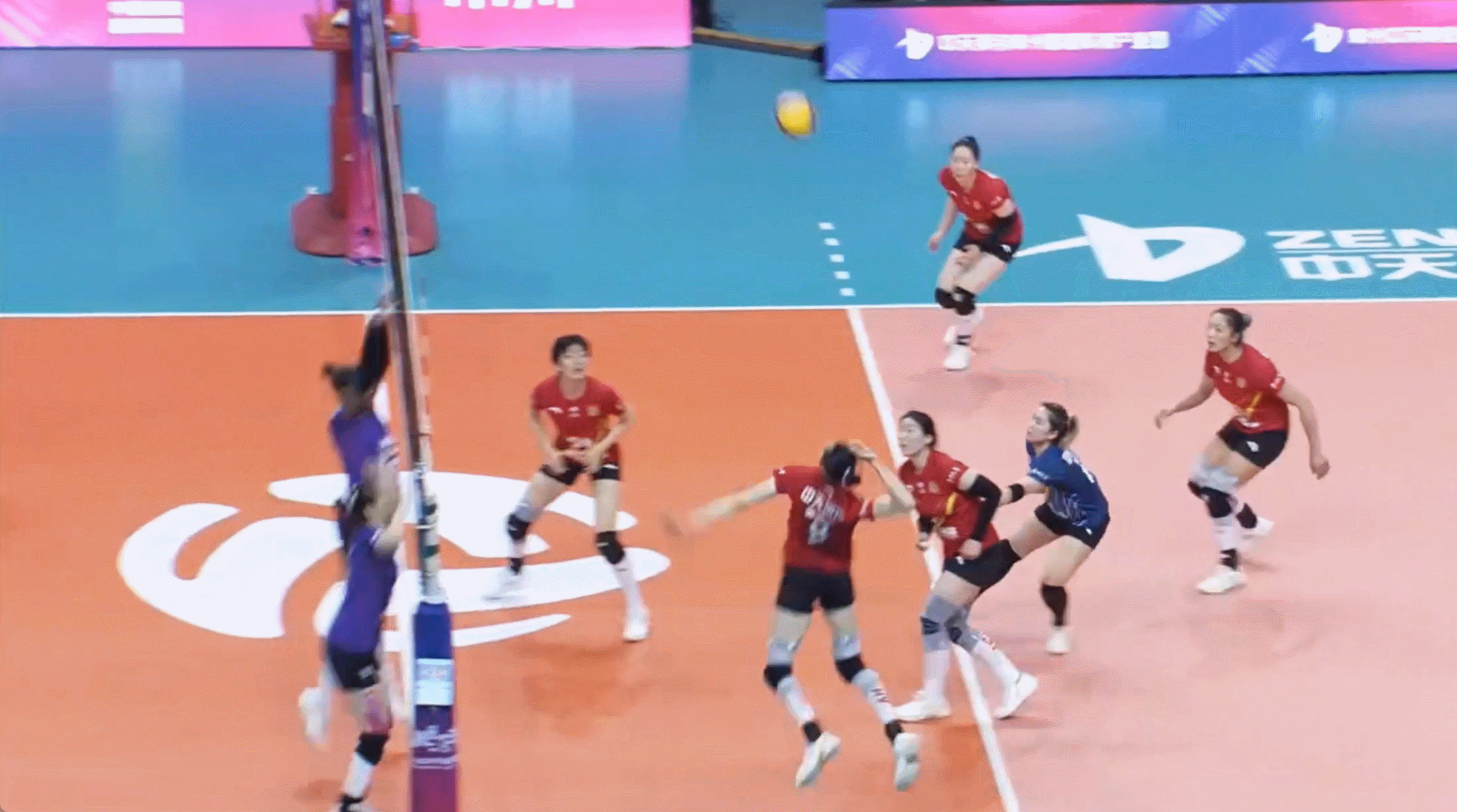 排超联赛2025-2026中国排球超级联赛吴梦洁打出了平时那几位在韩国V联赛中当