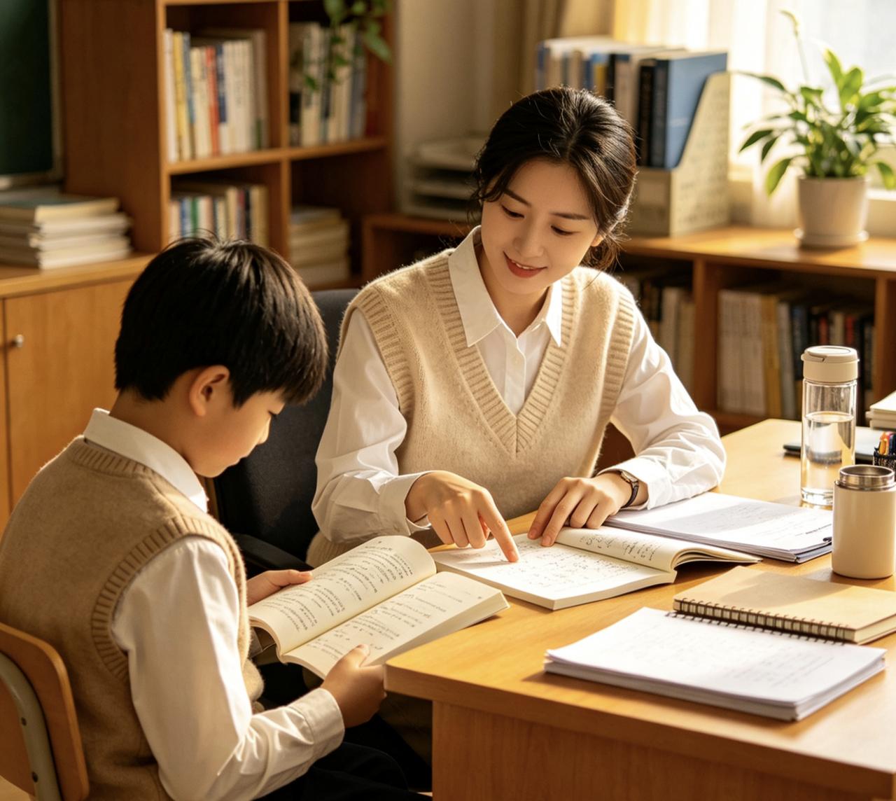 其实现在最不容易的是年轻老师。昨天晚上跟一个入职两年的年轻数学老师聊天，她说下午