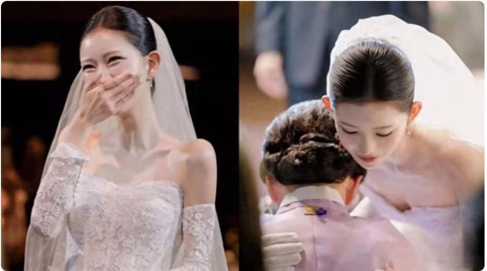 已故女星崔真实女儿大婚，嫁大11岁圈外男友，减重百斤穿婚纱美丽