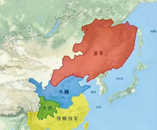 清朝这么大呀，当年大朝鲜自强不息，没有被吞并。​​​
