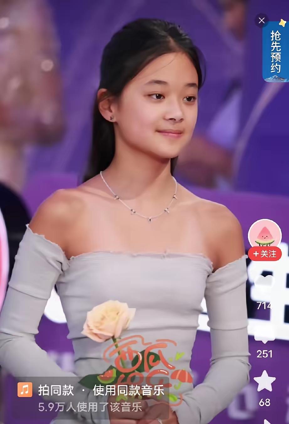女儿颜值不如妈妈，有点像爸爸。梅婷年轻那会多漂亮啊，又大气。
