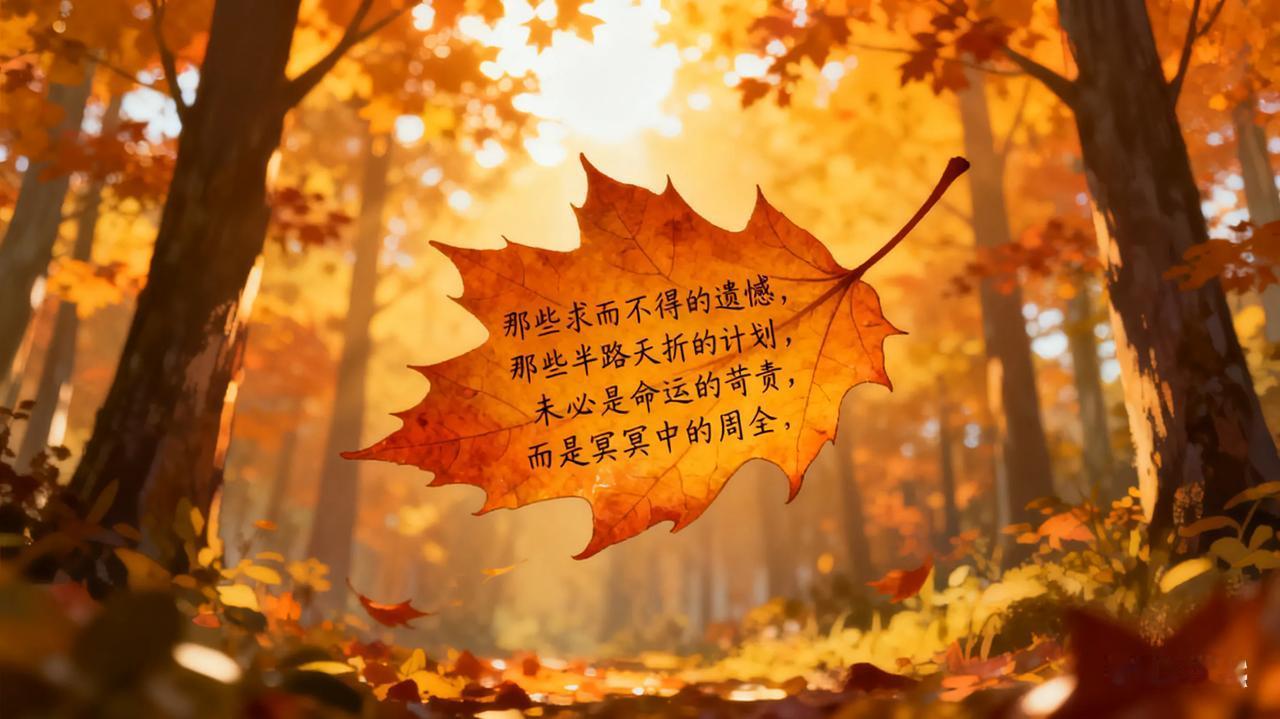 南怀瑾说：“人这辈子，有的时候你没有做成的事，其实是老天在保护你。”