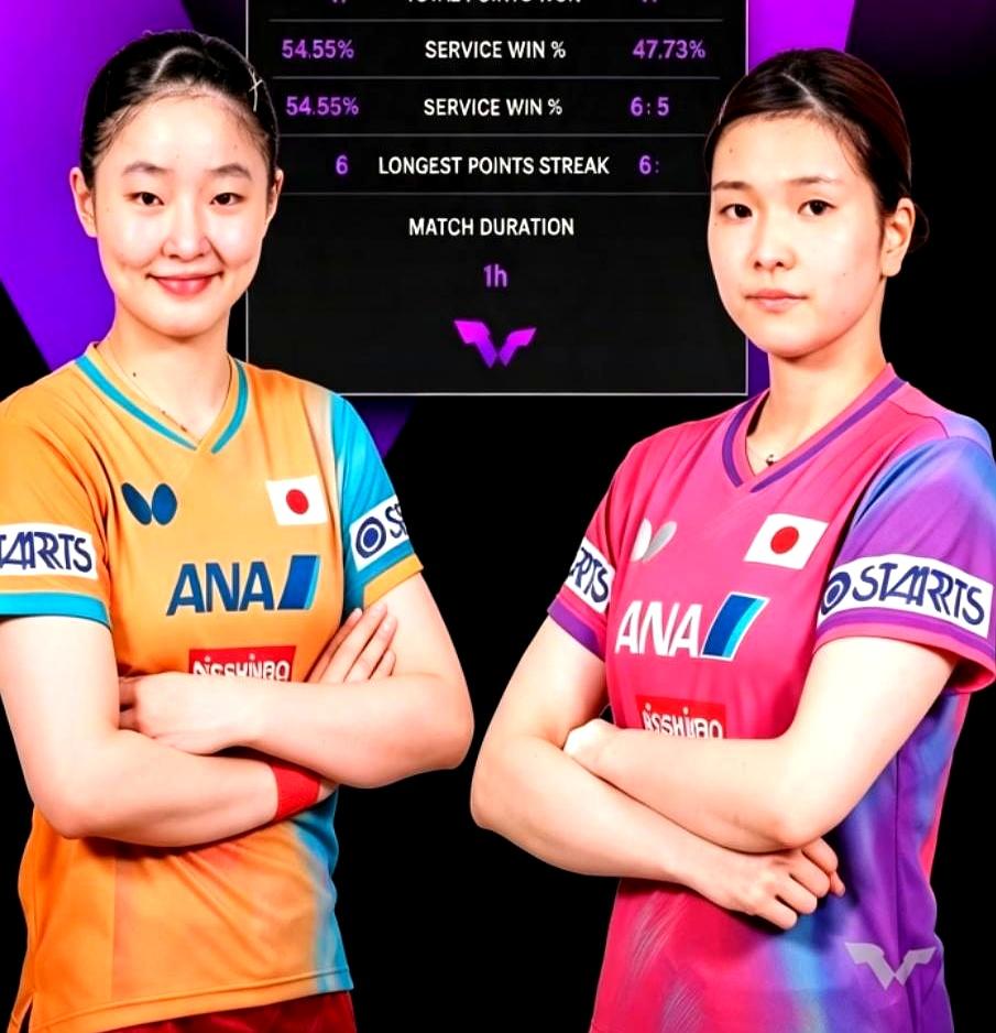 原来差距，真是在和削球手一来一回时拉开的。张本美和碰上桥本帆乃香，硬是鏖战到第