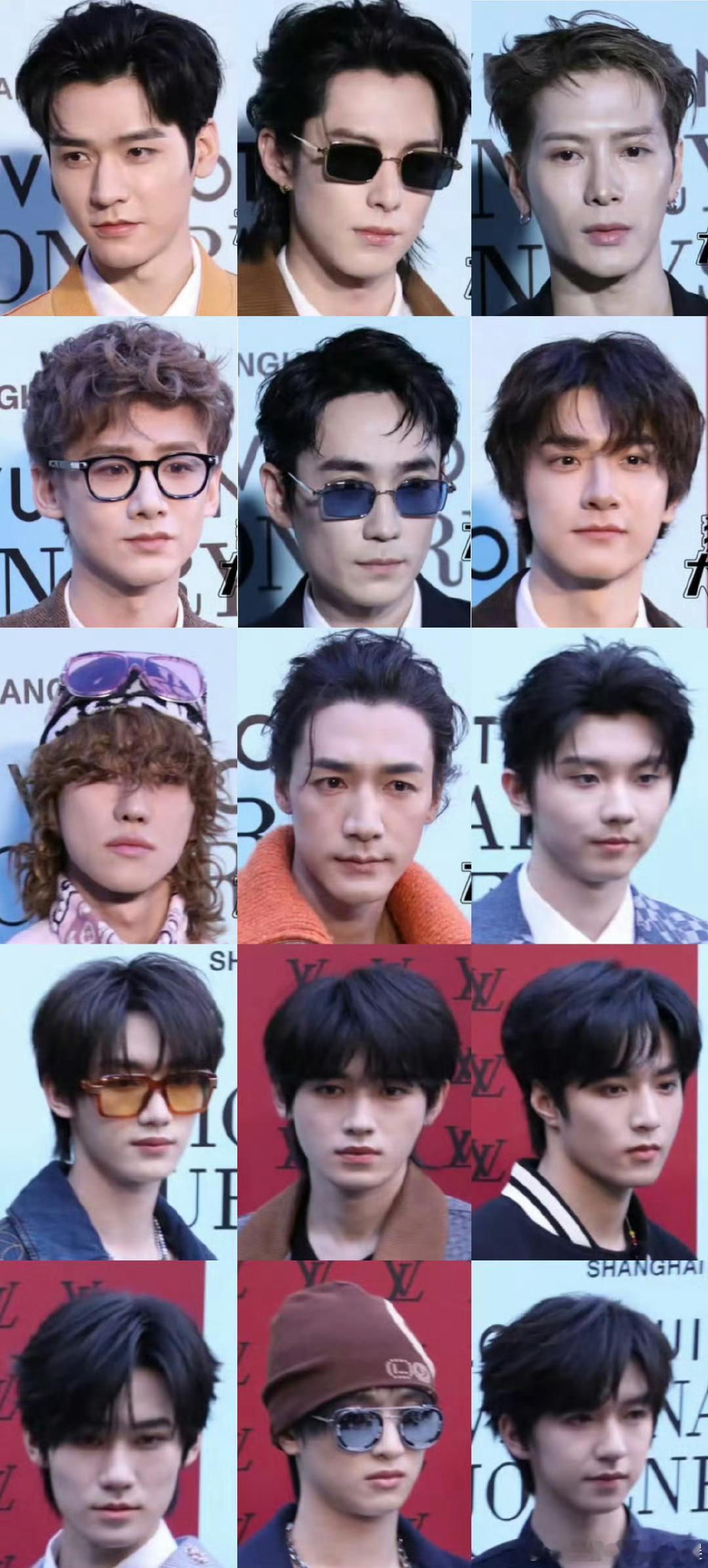 明星LV大秀红毯生图男明星怼脸拍有​​​