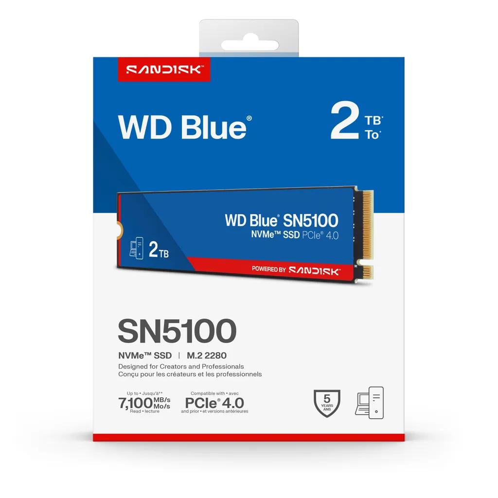 【闪迪推出WD蓝盘SN5100SSD】近日，闪迪推出WDBlueSN510