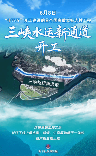 【#三峡水运新通道开工#】#三峡水运新通道##十五五首个国家重大工程开工#6月