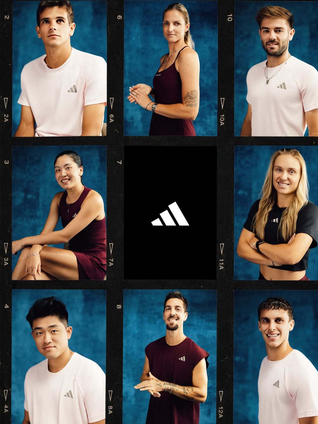 Adidas美网球员写真照[吐舌头眯眼睛笑]一姐是佩古拉一哥是西西帕斯/阿利亚西姆？美网2