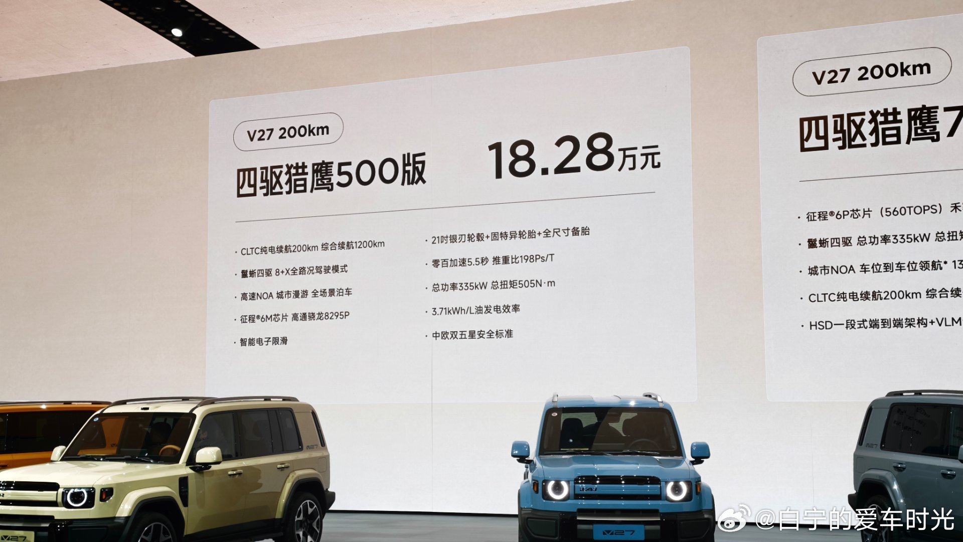 iCARV27上市！价格和上市权益如图！大家觉得怎么样？