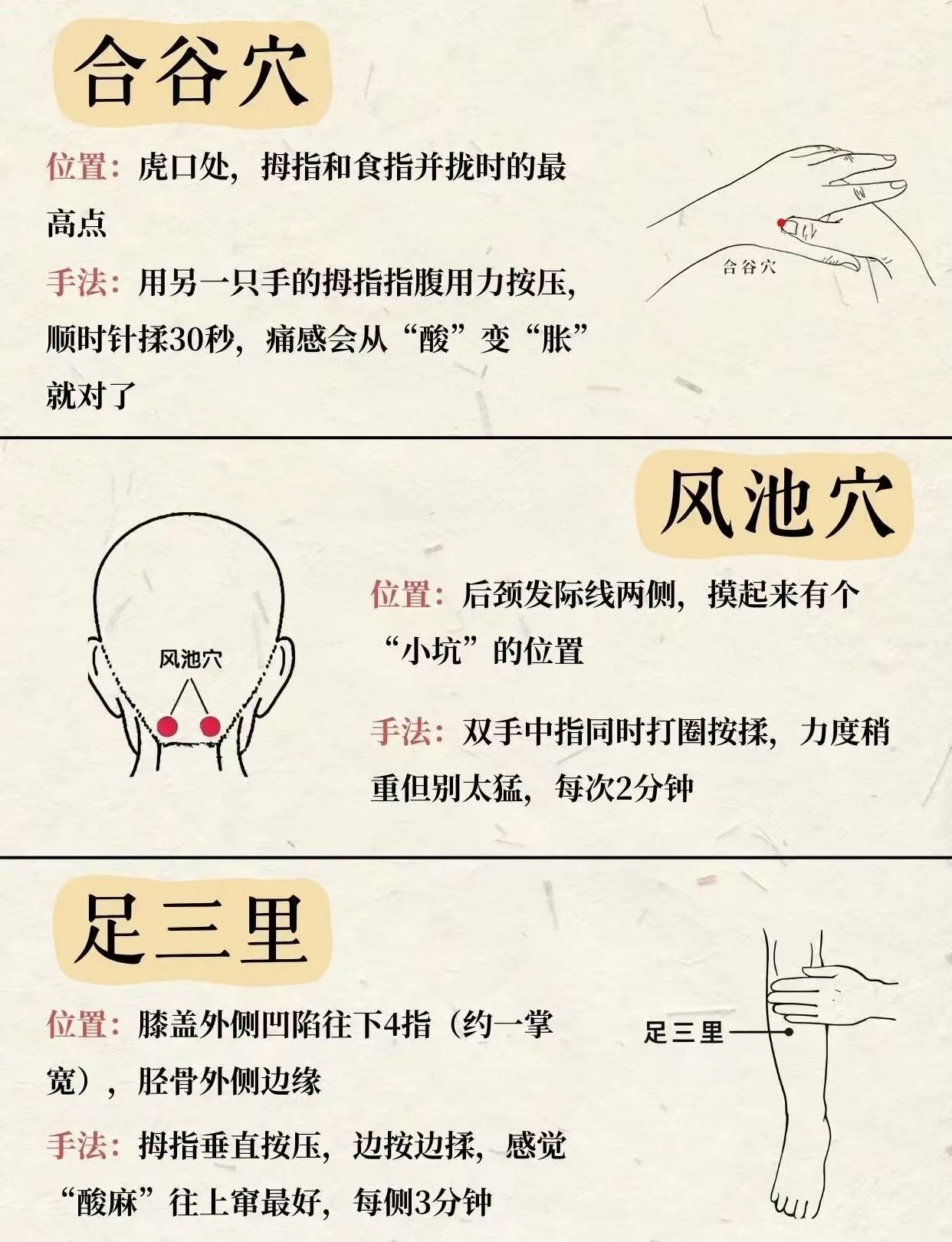 九大穴位，有大用处！