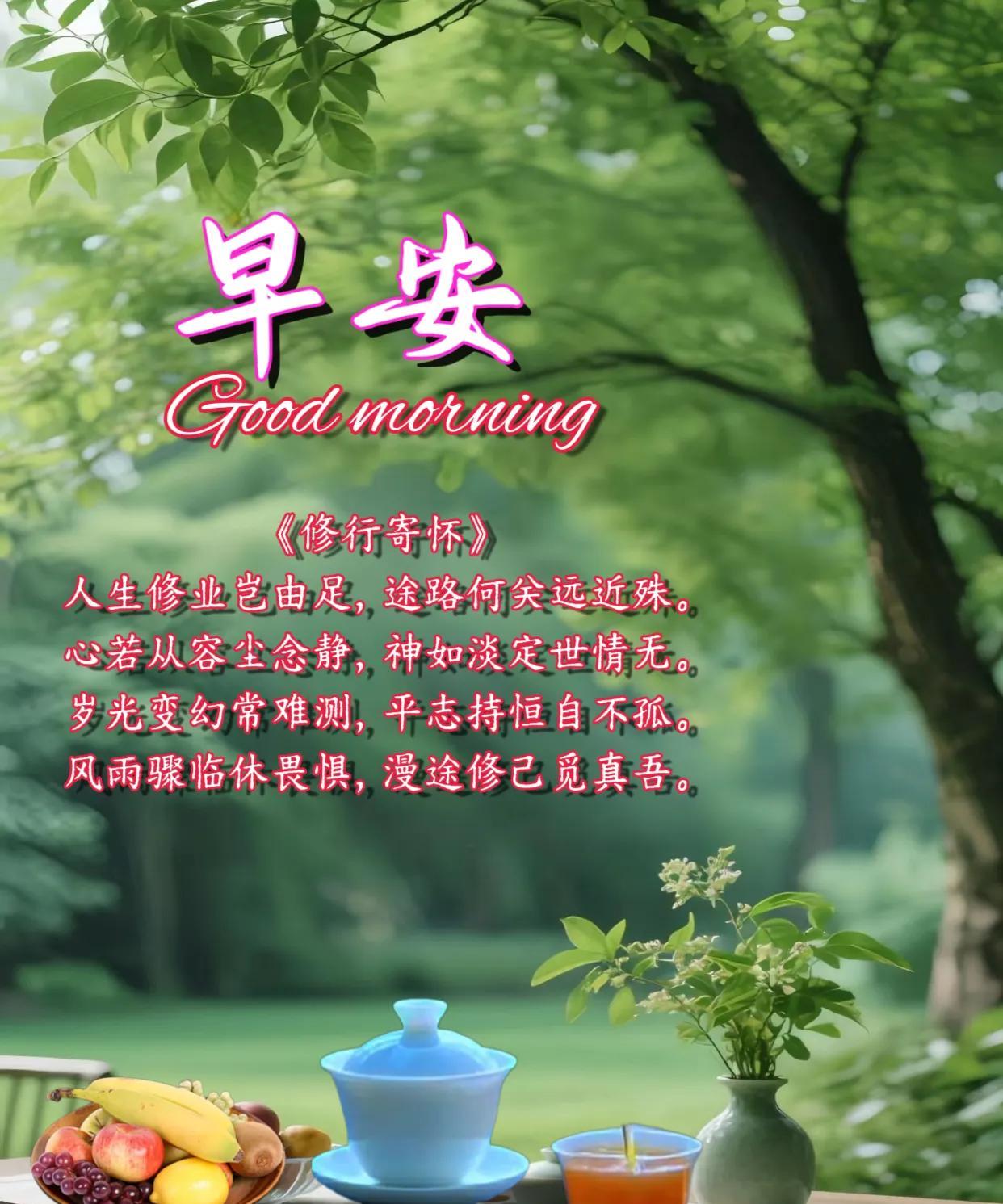 朋友：早安！人生这场修行，往往不在脚下，而在心上。重要的不是途