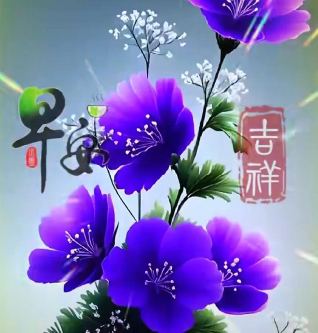 歲月靜好留芬芳，清晨問候情意長，朋友牽掛心中暖，早上祝福送吉祥。新的一天