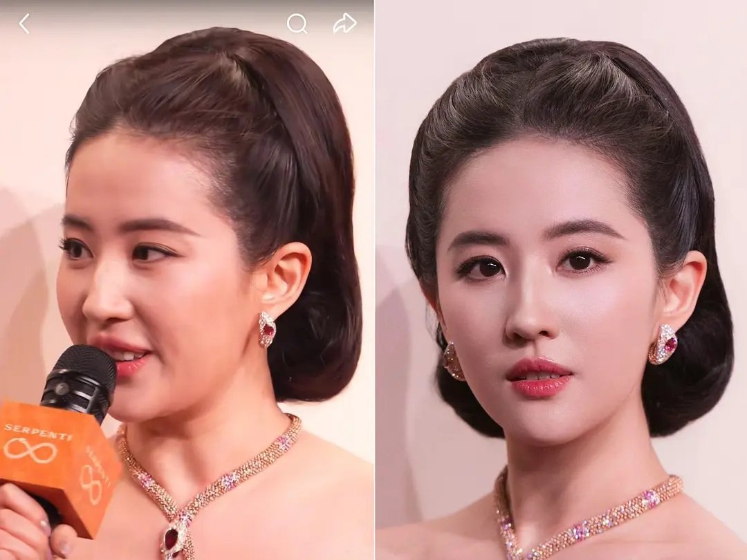 刘亦菲生图还是抵不过精修