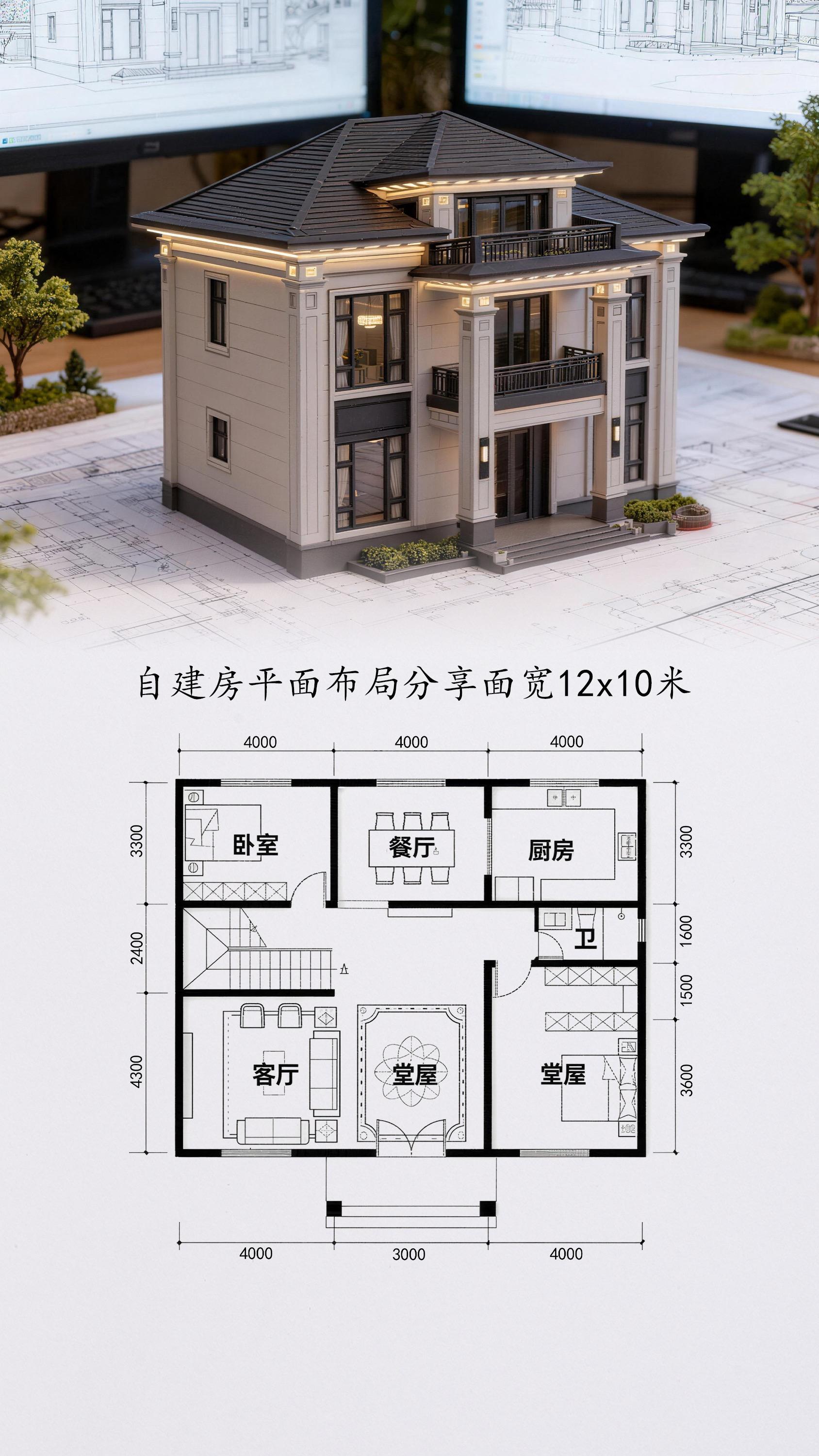 农村自建房户型图 农村自建房户型 别墅布局设计平面图 农村房子户型设计