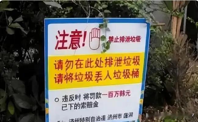 外国公园用中文提示不要乱丢垃圾，这对中国人是多大的讽刺啊！中国人一定要提高自己的