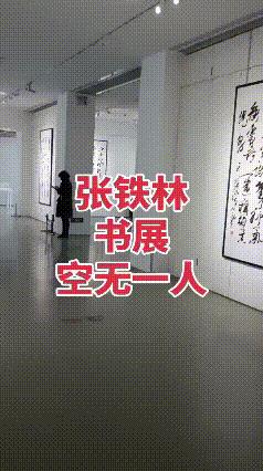 张铁林书展空无一人我认为，张铁林书展空无一人的情况并不意外。我承认他的字比一般