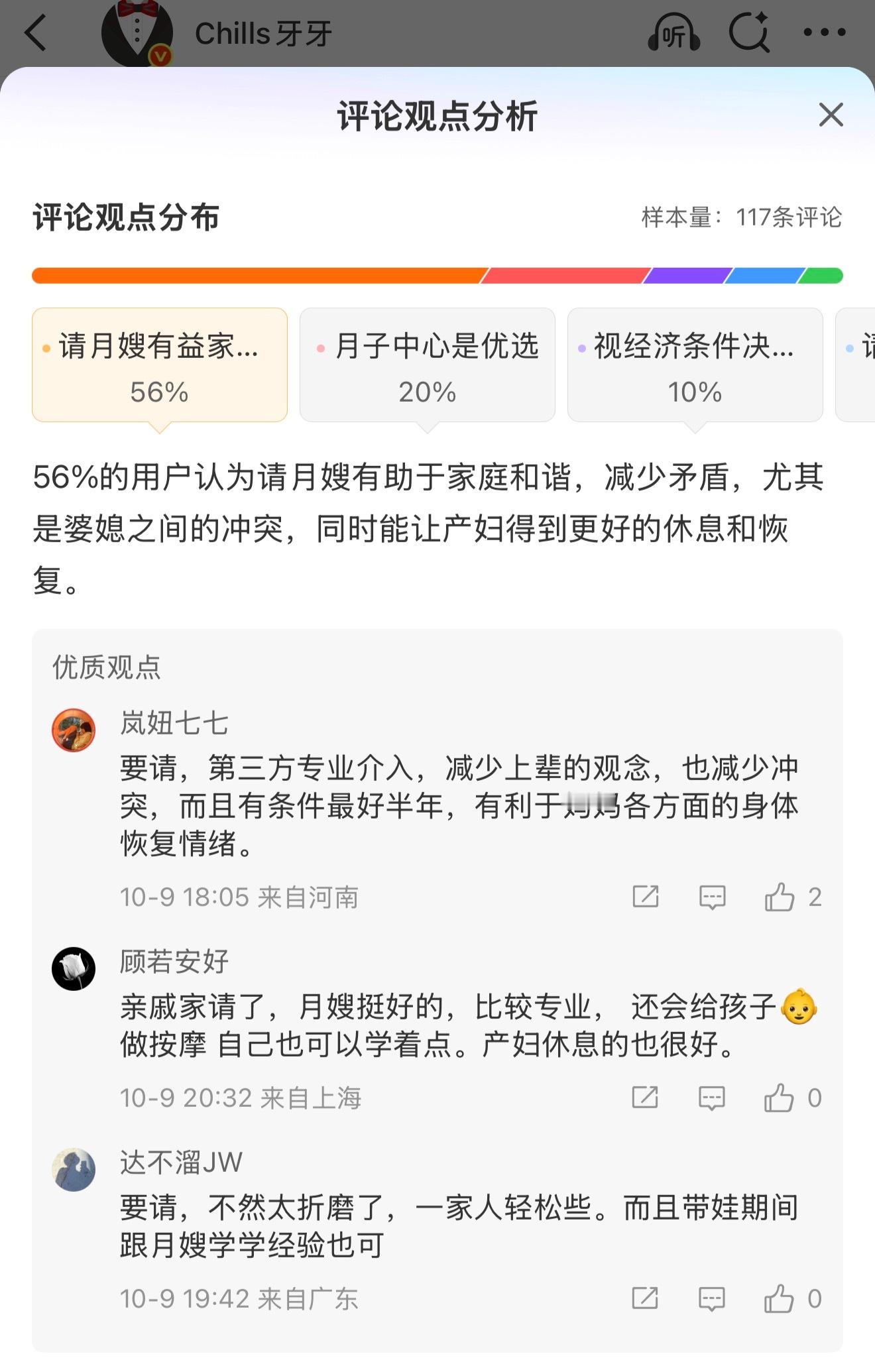 昨天问了大家需要不需要请月嫂，看完评论太有感触了，刚好把大家的评论整理出来，给准