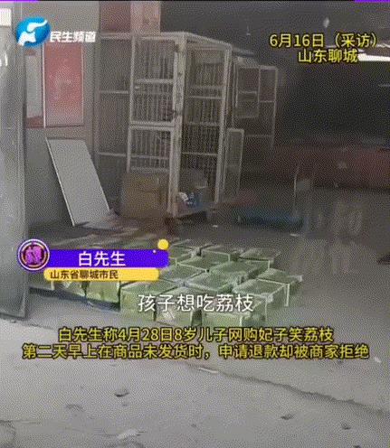 小孩花1万买26箱荔枝这事，真让人捏把汗山东聊城的白先生碰上了件糟心事：8岁儿