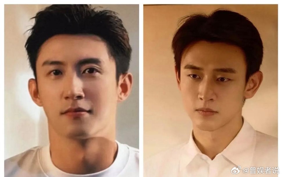 问所有女同胞一个问题，不许撒谎左边是黄景瑜，33岁，身高187cm，体重80kg