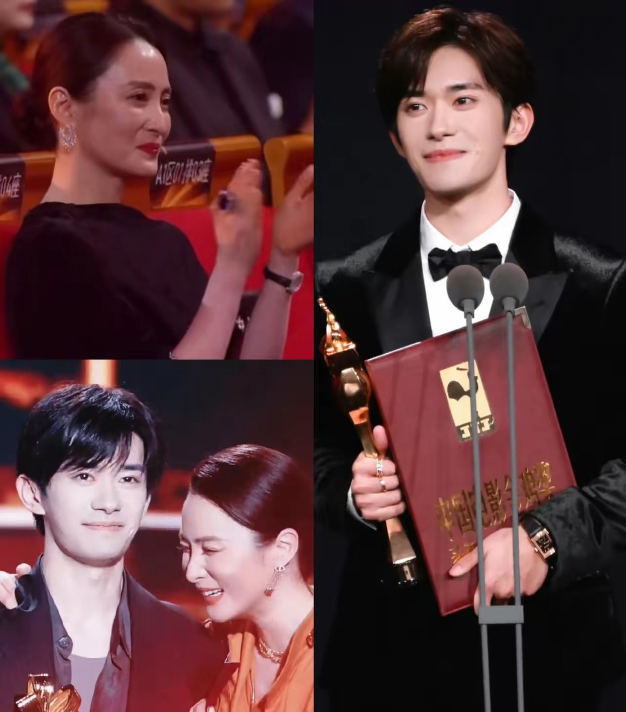 现在最开心的人就是蒋勤勤了吧，虽然自己提名却没获得最佳女配，但易烊千玺为她狠狠扳