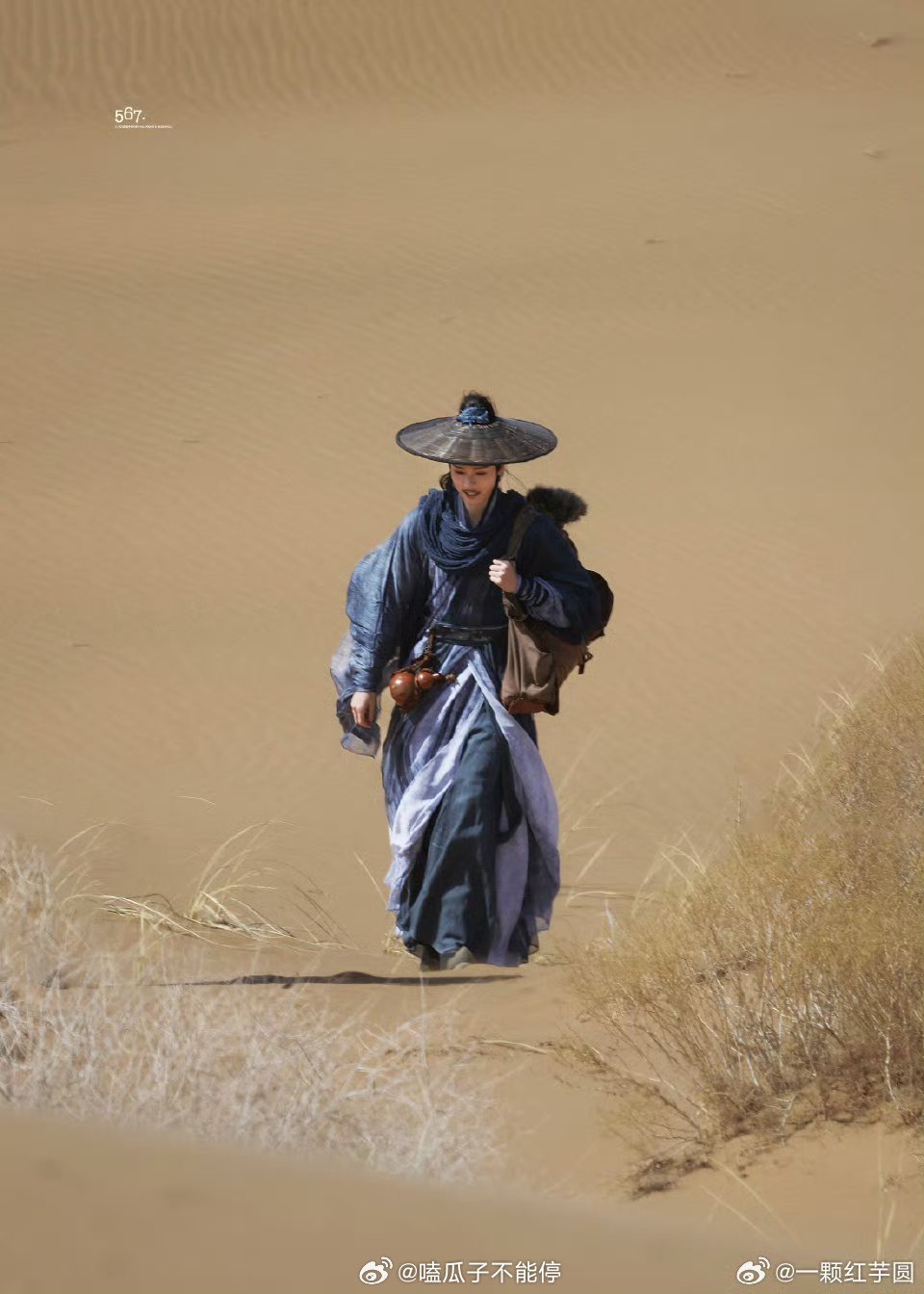 龚俊这组大漠实景路透太美好了