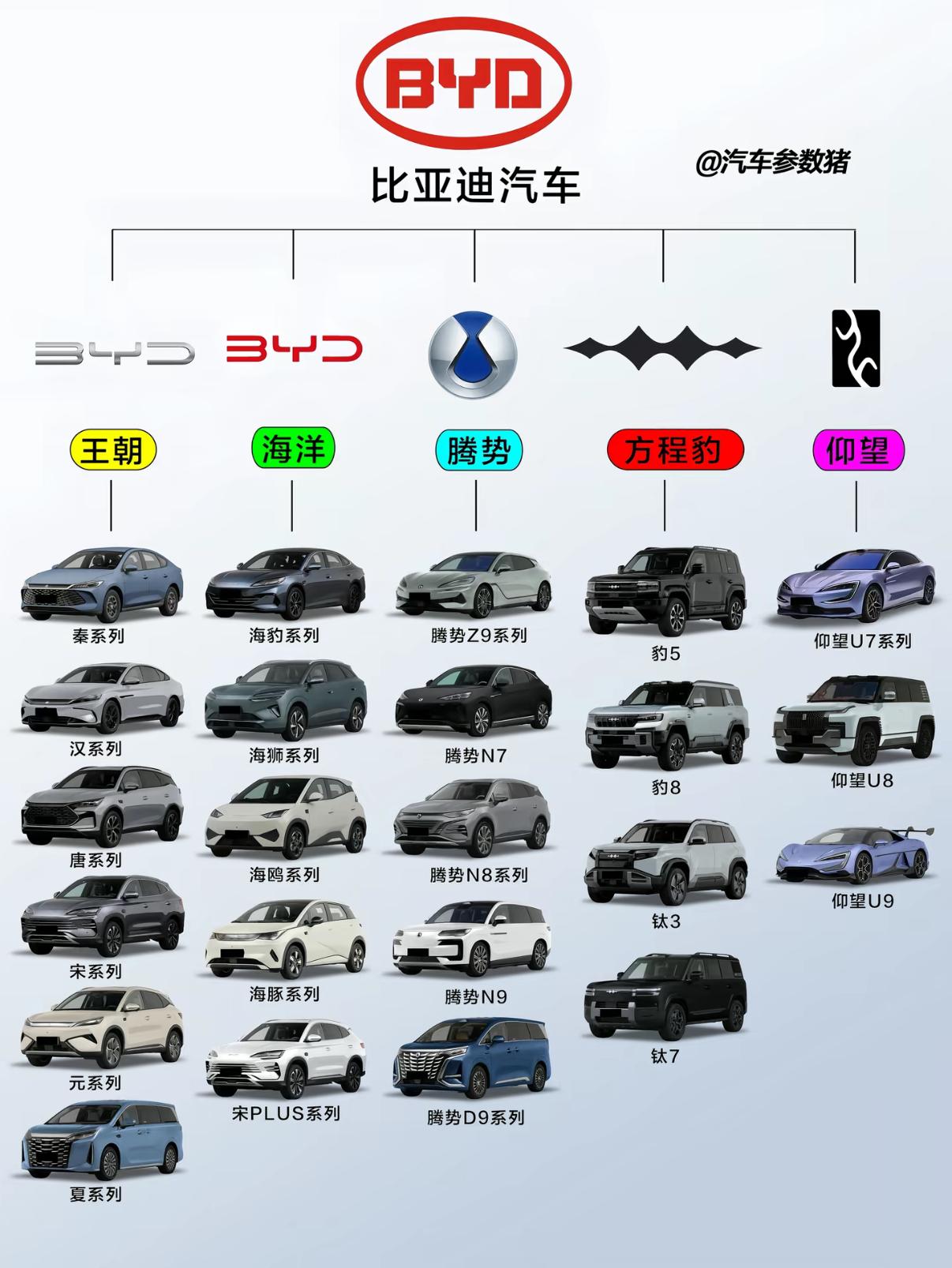 比亚迪汽车在2025年以约460万辆的销量位于全球品牌销量榜第5名，其中销量最高