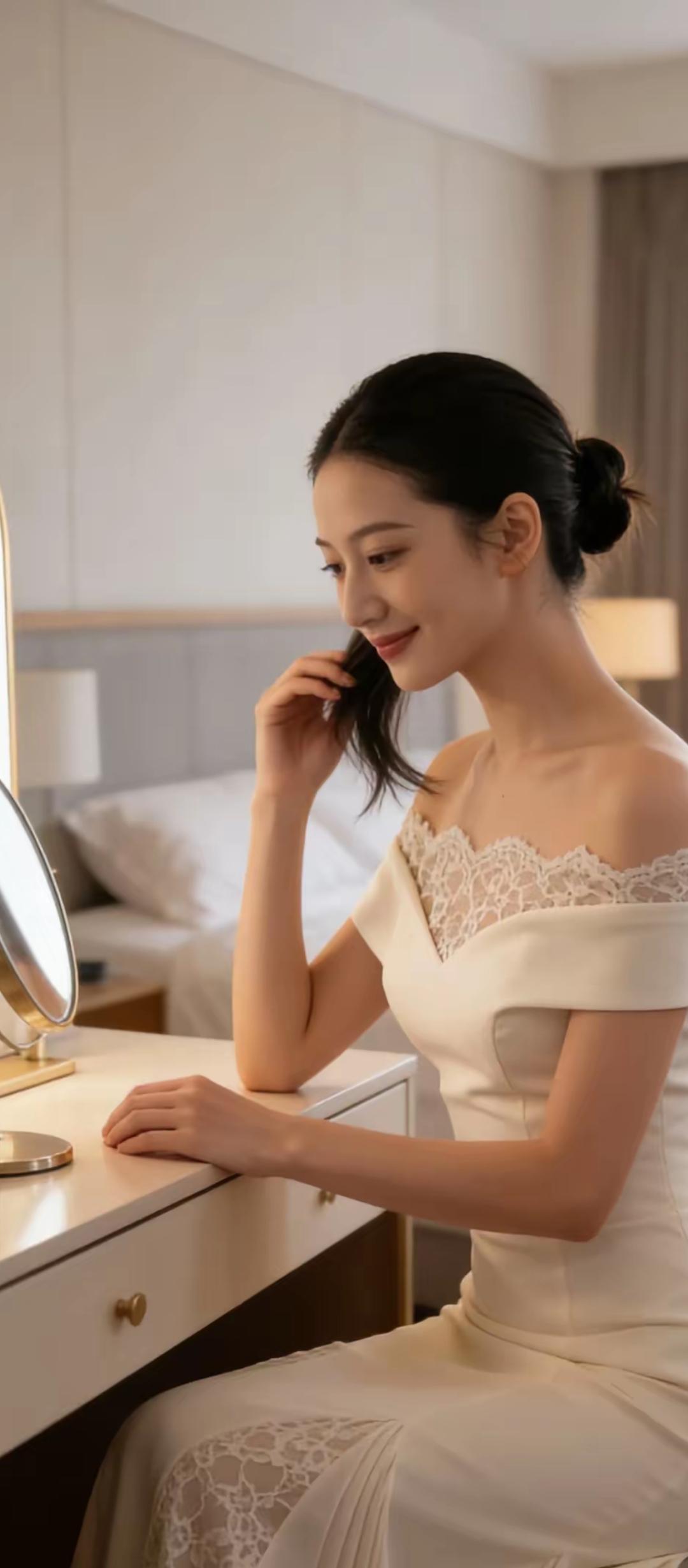 优雅新娘妆，镜前自爱时光