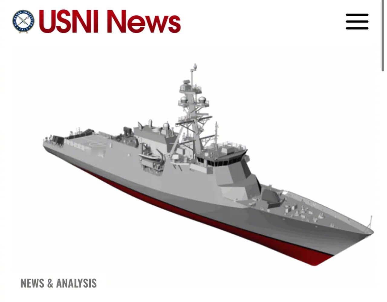 美军传奇改新护卫舰公布官方概念图从052Dmini变成056plus了