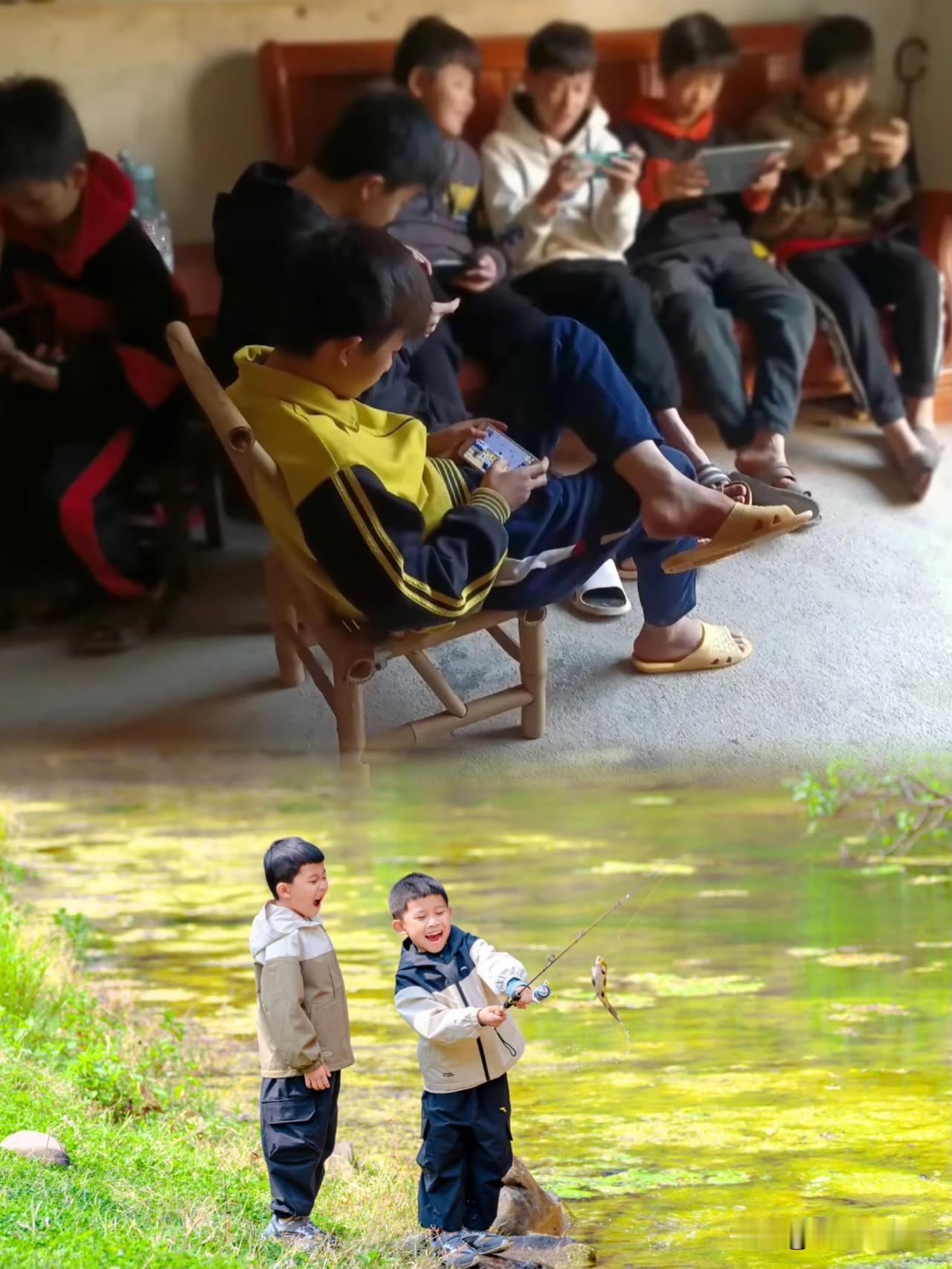 不论是农村娃还是城市娃，想要废掉他，真的太简单了，一部旧手机连上WiFi。