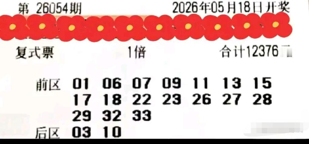 大乐透26054期开奖在即，本期海量复式实票集中亮相，总计17张精品复式票同台亮