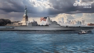 来了来了！川普的战列舰视频放出来了！此前，川普对外那可是骄傲表示，美方在他的