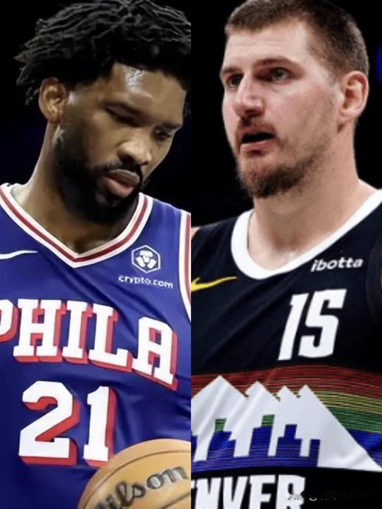 恩比德和约基奇近况对比:大帝，场均仅21分6篮板3助攻，今天19中10，三分