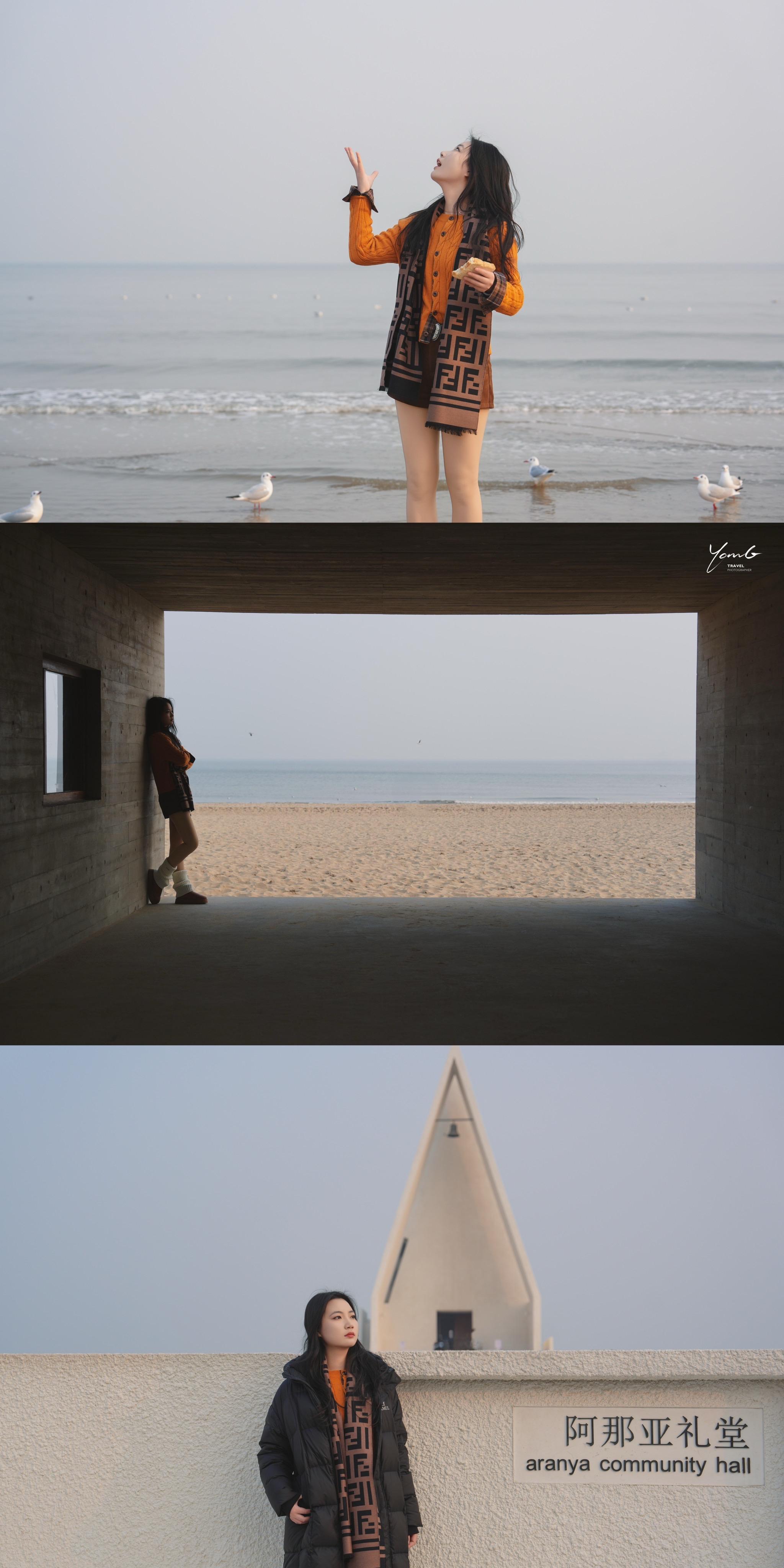 阿那亚旅拍日记.冬天的阿那亚好像更浪漫了一些。