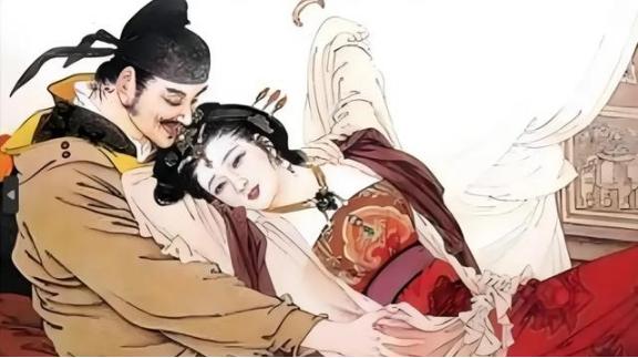 公元976年，在一众太监宫女的协助下，宋太宗赵光义当众临幸了小周后，还命画师