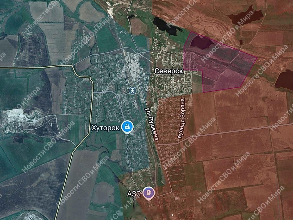 塞维尔斯克大约一半没了北部逃命通道，向西的T-0513公路也已被俄军物理切断。南