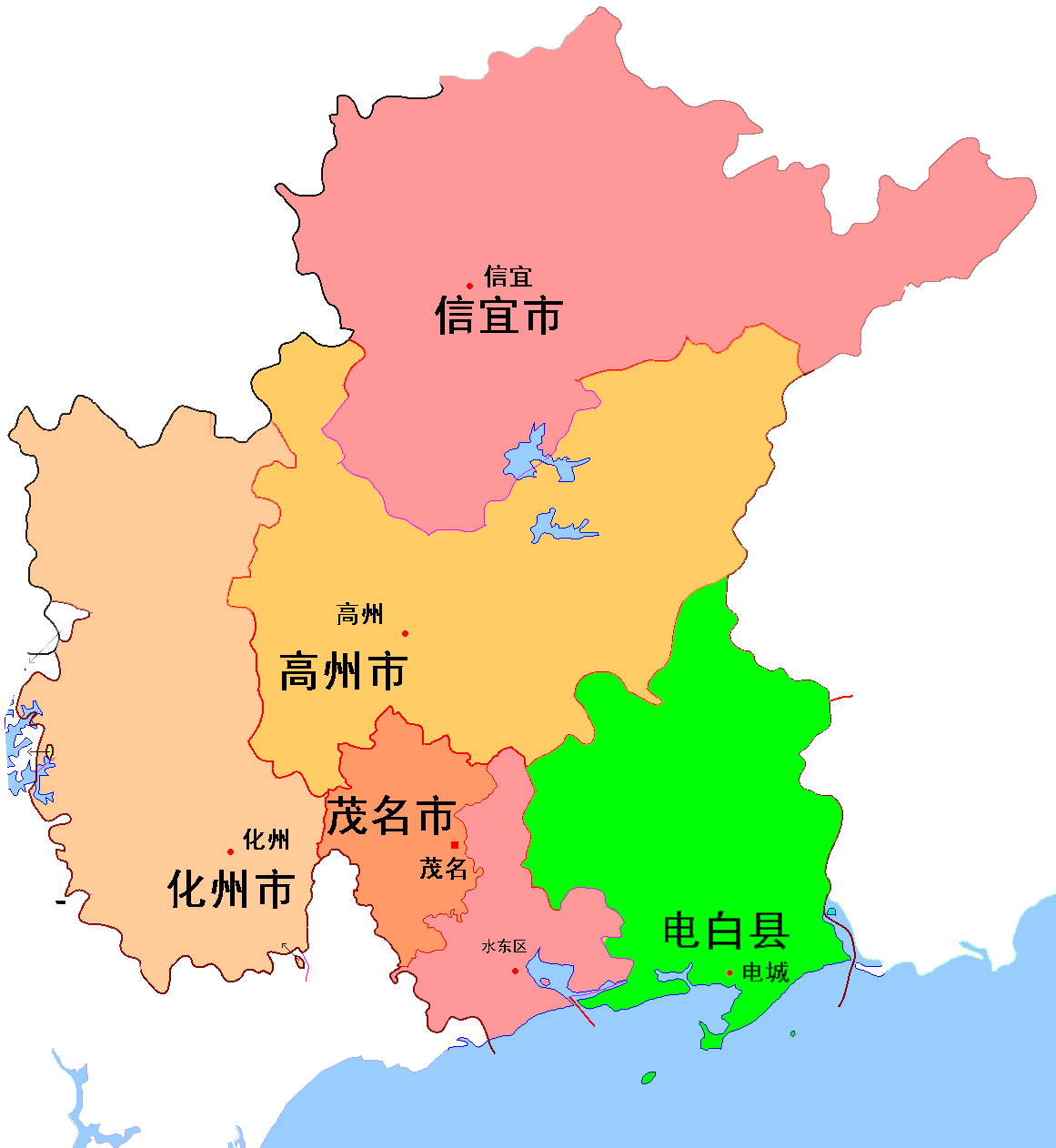 高州市与罗定市全方位对比。高州市是茂名代管的县级市，罗定市是云浮代管的县级市，两