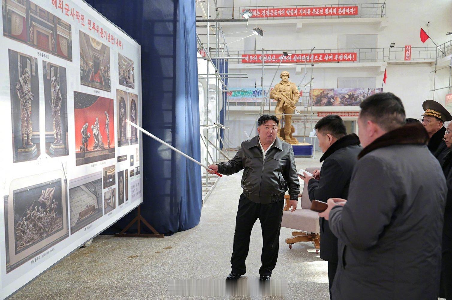 25日，金正恩访问万寿台美术工作室，指导了为海外军事作行动战斗英雄纪念馆制作的雕