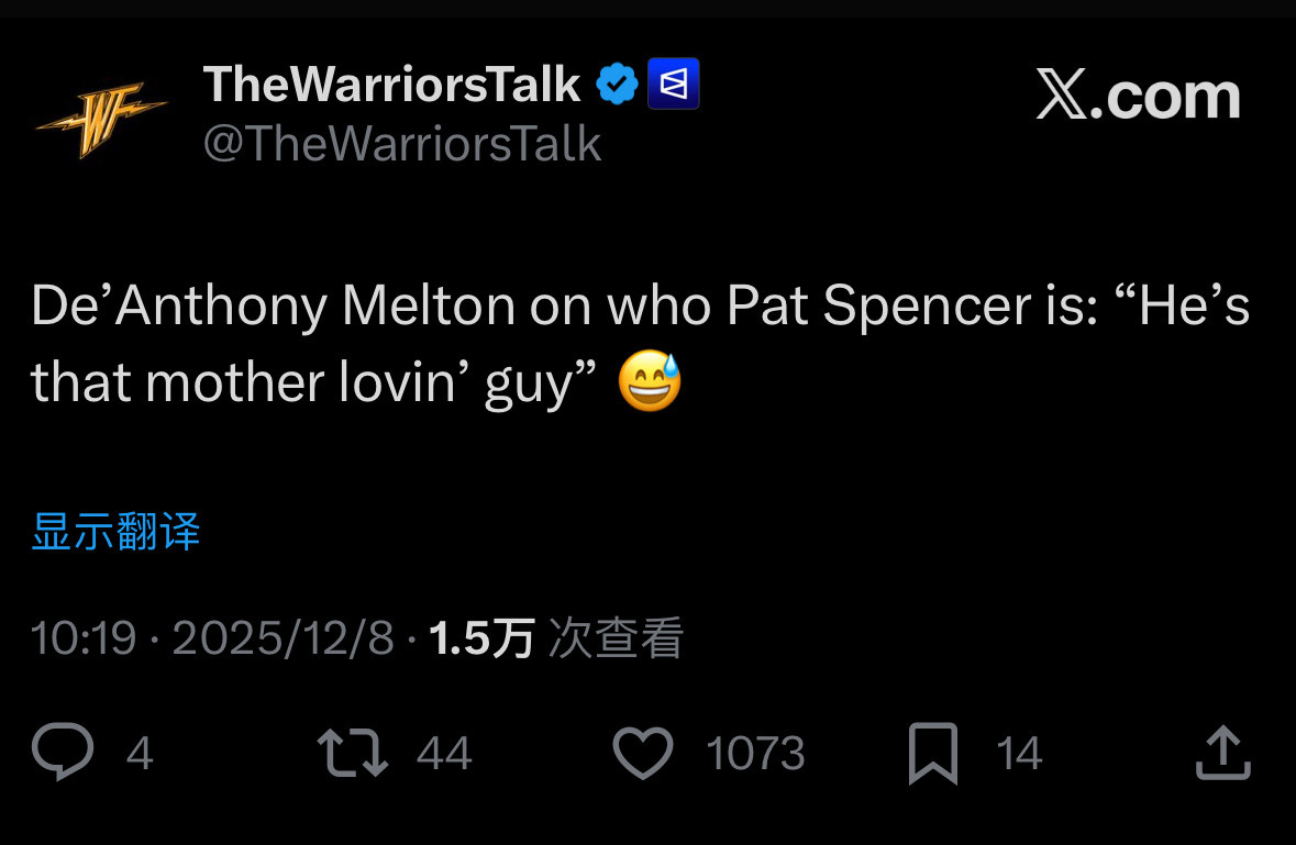 梅尔顿是不擅长说脏话是吗🤣🤣教练和队友都评价斯潘塞为“motherfucke