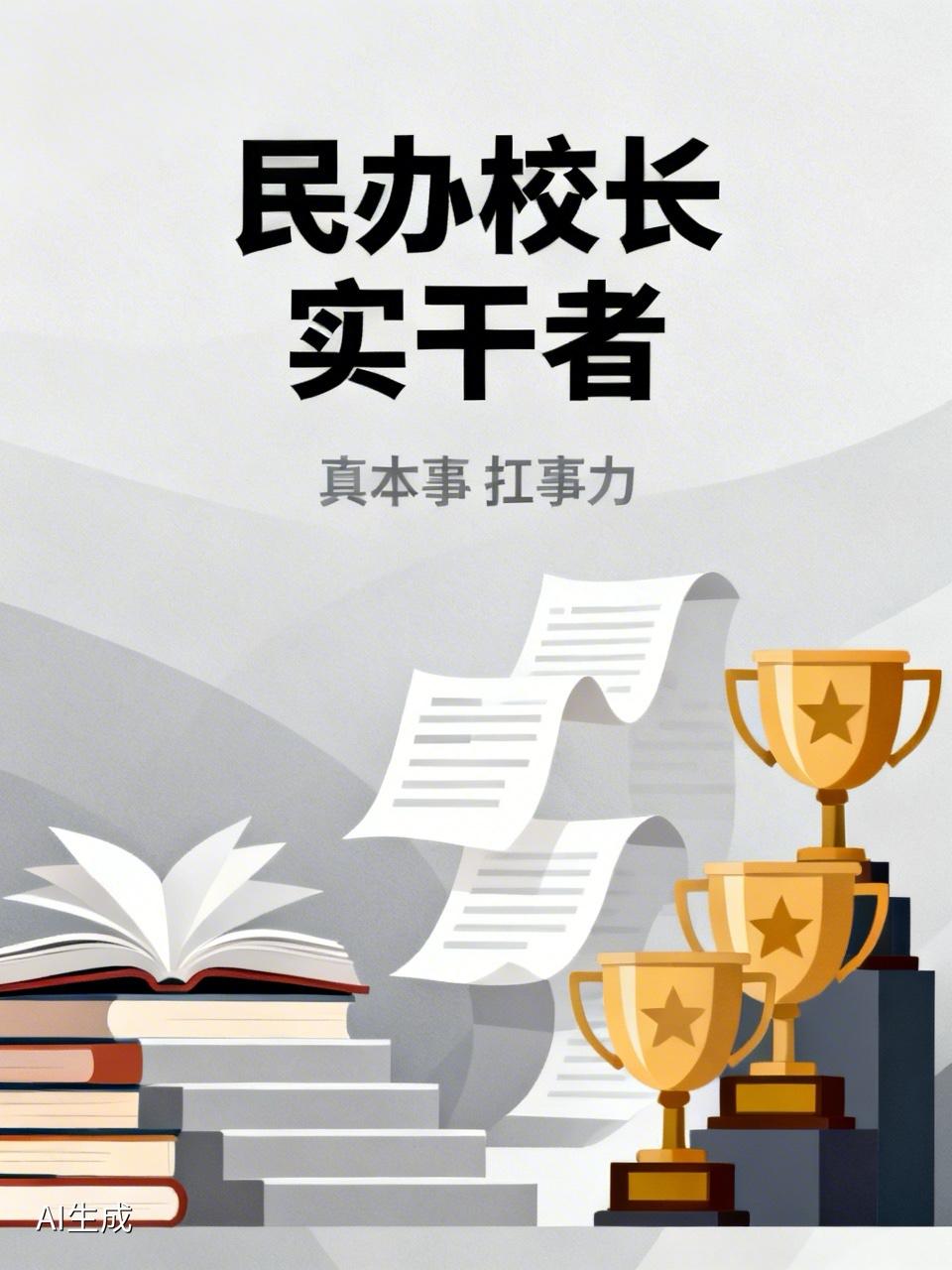 民办学校的校长，是“干”出来的，不是“坐”出来的。在民办学校多年，最大的感受是