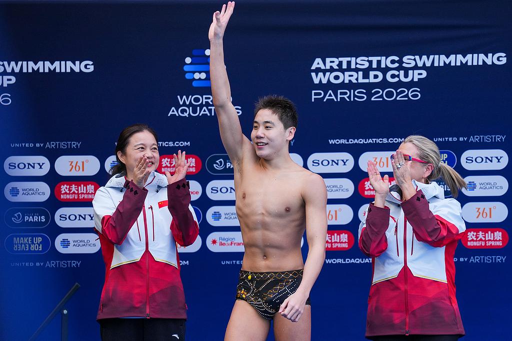 郭牧也为中国花游赢得新赛季首金3月27日至29日，2026世界泳联花样游泳世