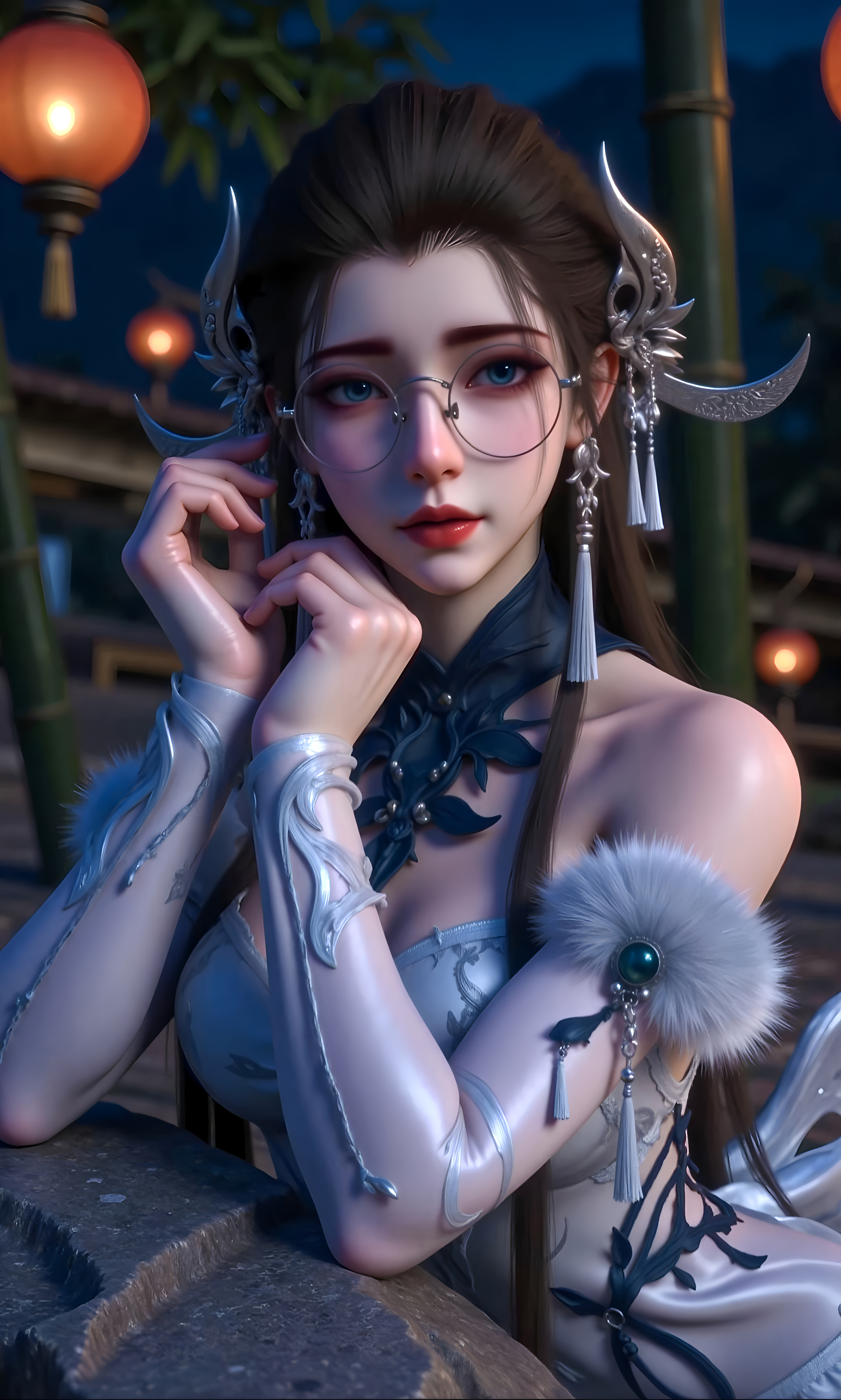 梦塔雪迷城，众多颜值女神，唯有她一人夺得国漫第一【精美壁纸】
