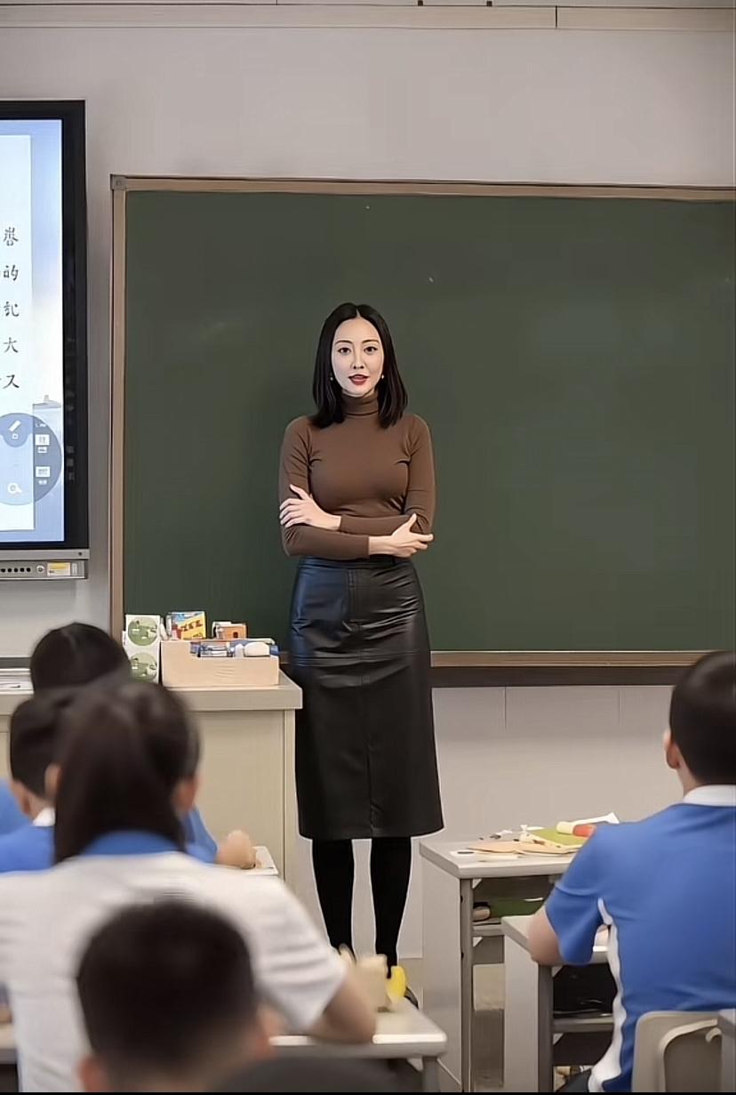 课堂上的精彩瞬间：老师侃侃而谈，学生认真听讲，当年她如果是我老师，我无论如何都会