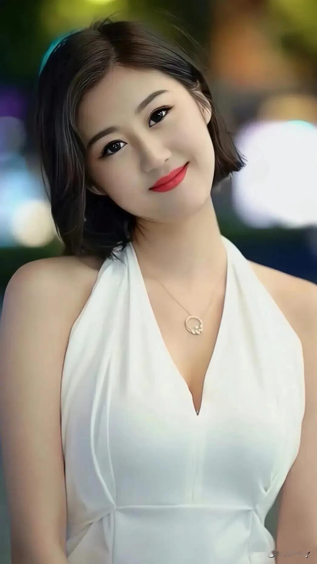 我觉得，应该是，庄重文雅，美丽大方，洁白无瑕，热爱生活，充满活力，给人以积极向上