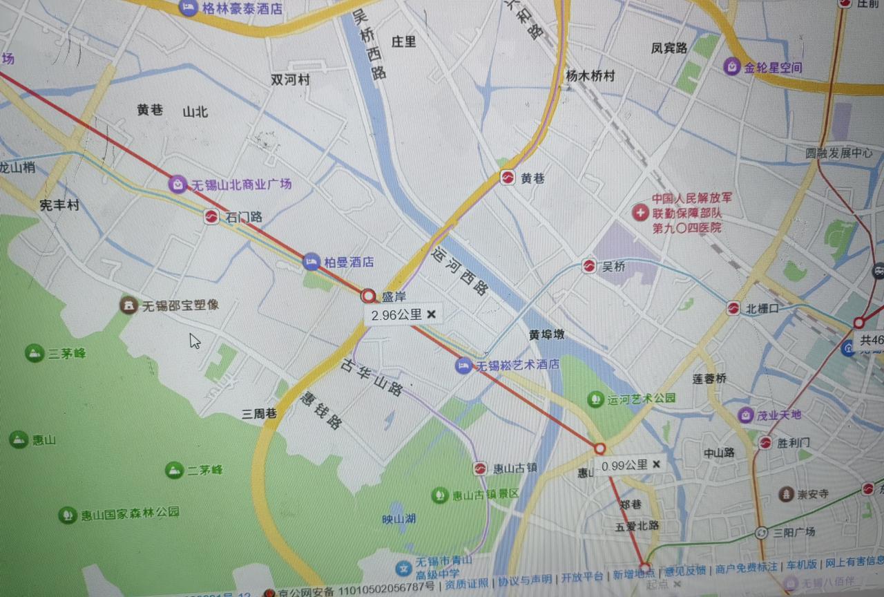 无锡地铁19号线自制规划图线路名称：无锡地铁19号线（锡武（无锡-武进）城际）