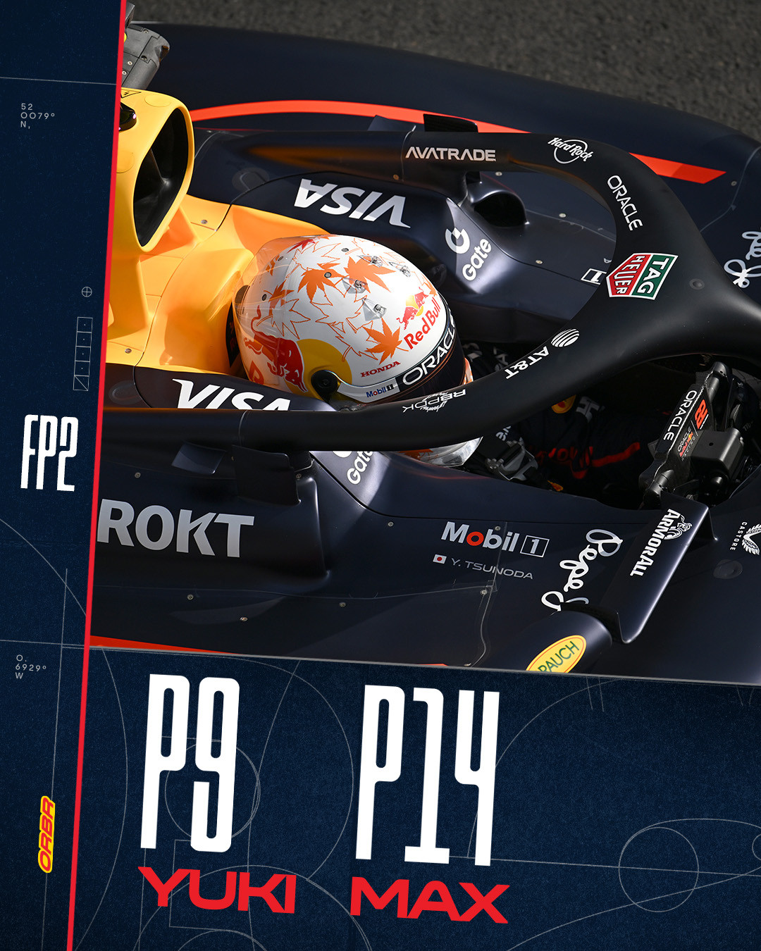 F1冷数据角田转会红牛车队后首次在任何赛事环节战胜维斯塔潘（双车完赛情况下）F