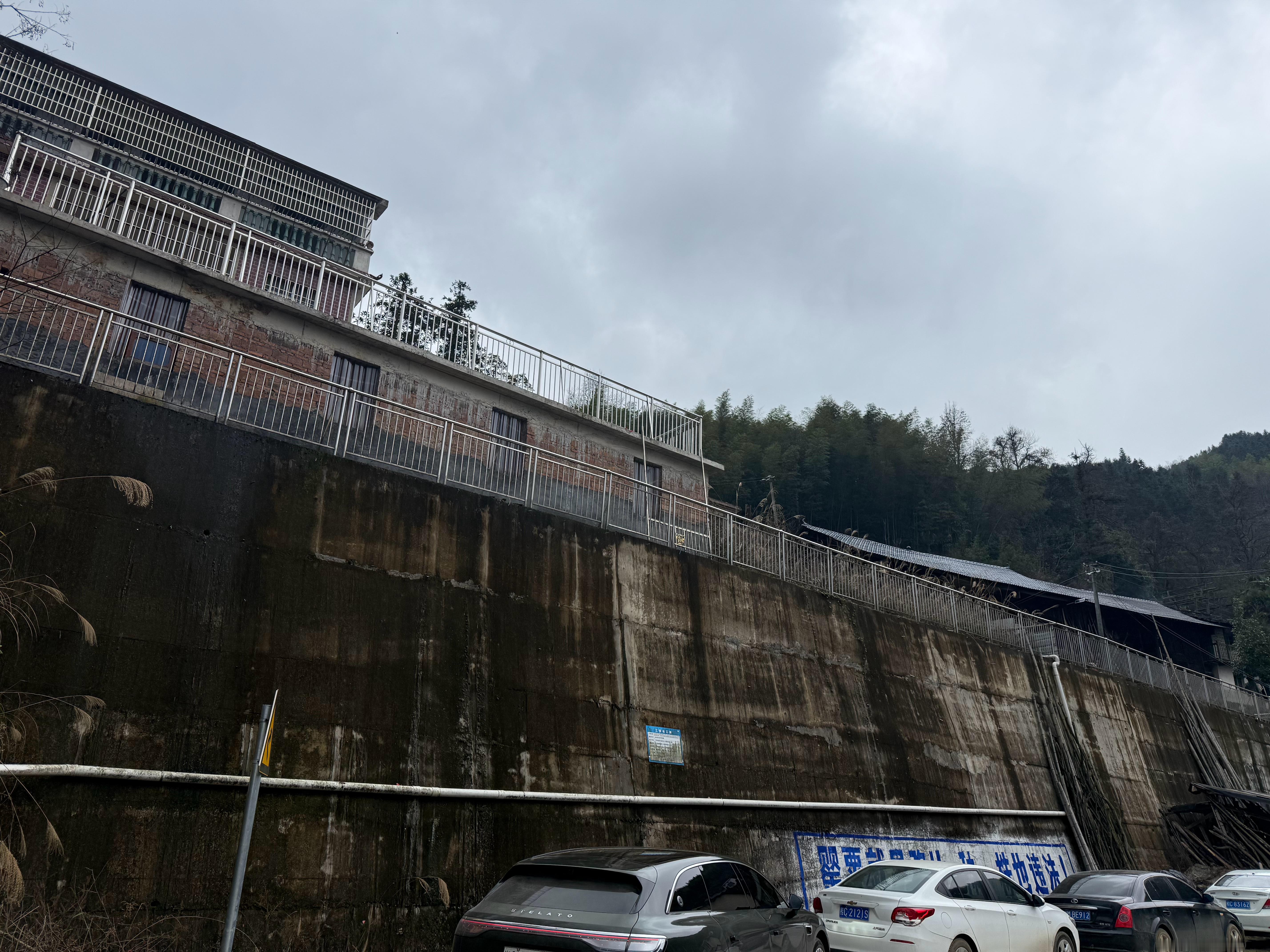 今天来广西的亲戚家玩，随口问了下这个护坡，说是当地政府花了90w建的，还是挺震惊