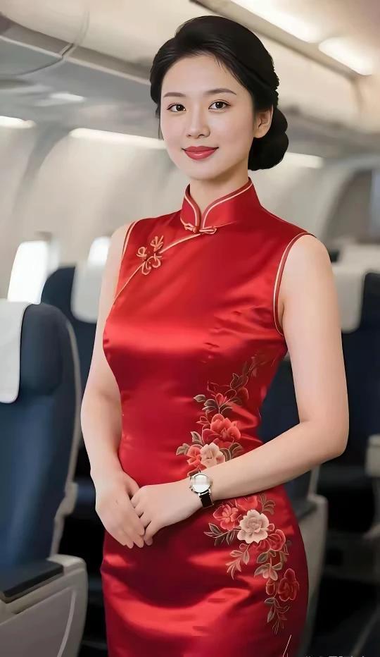 中国空姐，东方佳丽。天生丽质，国色天香。月里嫦娥，仪态万方。兰心蕙质，温婉